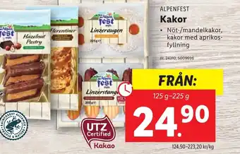 Lidl ALPENFEST Kakor erbjuda