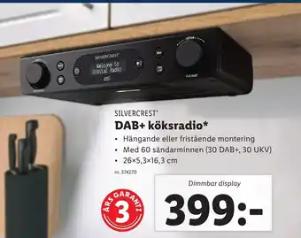 Lidl SILVERCREST DAB+ köksradio* erbjuda