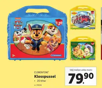 Lidl CLEMENTONI Klosspussel erbjuda