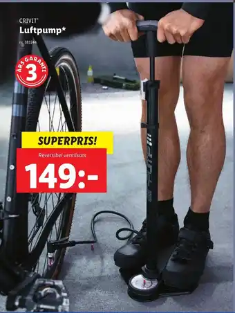 Lidl CRIVIT Luftpump erbjuda