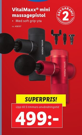 Lidl VitalMaxx mini massagepistol erbjuda
