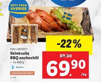 Lidl SVEA LANTKÖTT Skinkrulle BBQ anchochili erbjuda