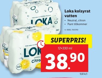 Lidl Loka kolsyrat vatten erbjuda