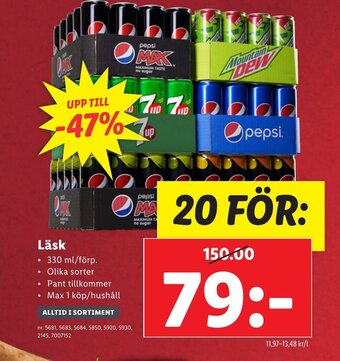 Lidl Läsk erbjuda