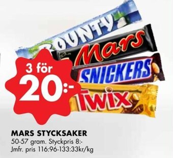 ÖoB MARS STYCKSAKER erbjuda