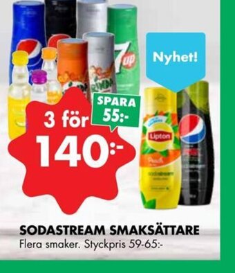 ÖoB SODASTREAM SMAKSÄTTARE erbjuda