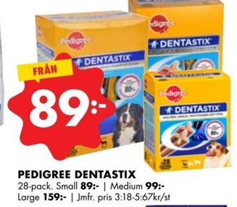 ÖoB PEDIGREE DENTASTIX erbjuda