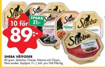 ÖoB SHEBA VÅTFODER erbjuda