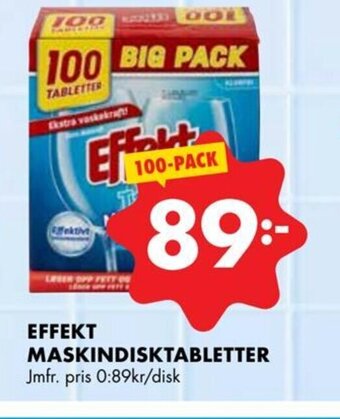 ÖoB EFFEKT MASKINDISKTABLETTER erbjuda