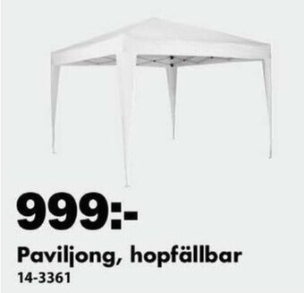 Biltema Paviljong, hopfällbar erbjuda