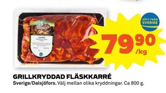 Stora Coop Grillkryddad fläskkarré erbjuda