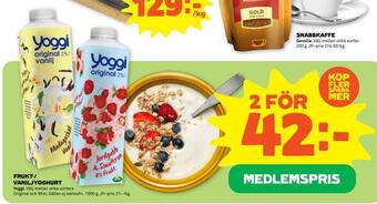Stora Coop Frukt-/ vaniljyoghurt erbjuda