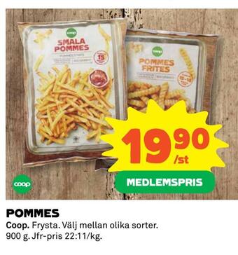 Coop Pommes erbjuda