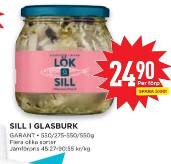 Willys Sill i glasburk erbjuda