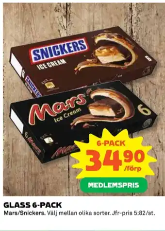Mars glassnacks