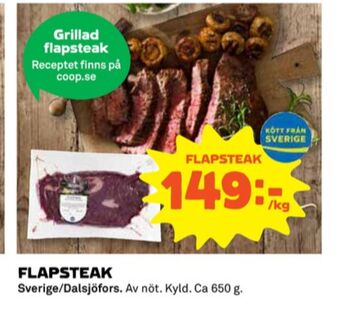 Coop Dalsjöfors flapstek erbjuda