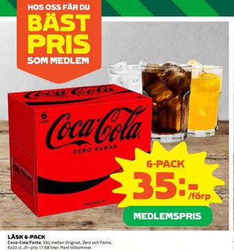 Coop Coca cola läskedryck erbjuda