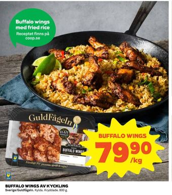 Coop Guldfågeln kycklingvingar erbjuda