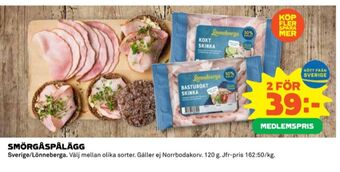 Coop Lönneberga skinka erbjuda