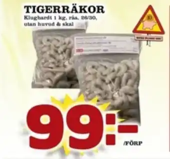 Matdax Klughardt tigerräkor erbjuda