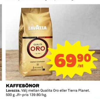 Coop Qualita oro kaffebönor erbjuda