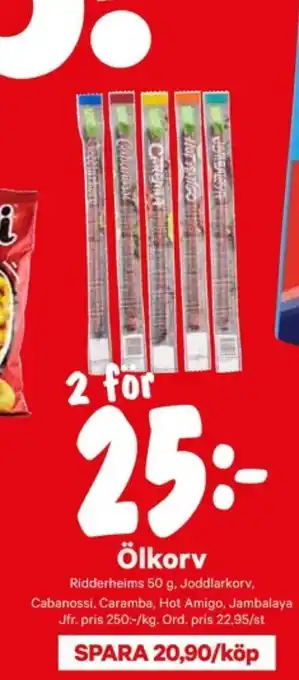 City Gross Ridderheims ölkorv erbjuda