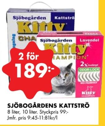 ÖoB Sjöbogården kattsand erbjuda