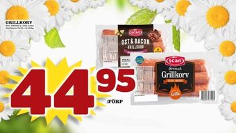 Matdax Scan ost & bacon grillkorv erbjuda