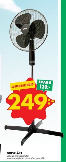 ÖoB Voltage golvfläkt erbjuda