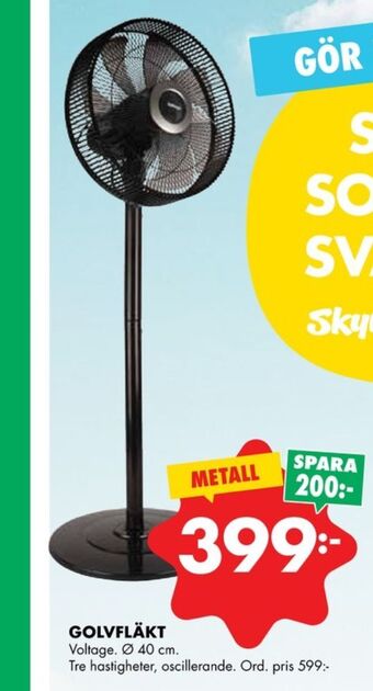 ÖoB Voltage golvfläkt erbjuda