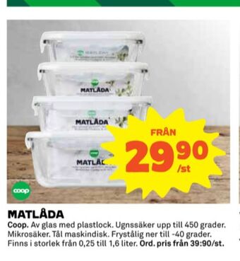 Coop Coop matlådor erbjuda