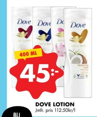 ÖoB Dove bodylotion erbjuda