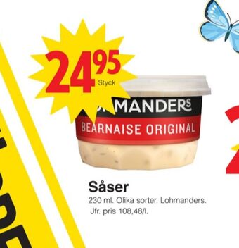 Matöppet Lohmanders såser erbjuda