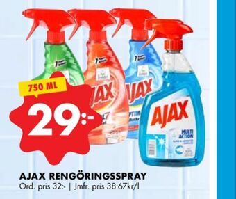ÖoB Ajax rengöringsmedel erbjuda