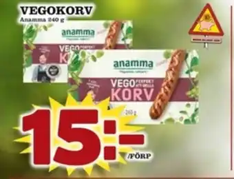 Matdax Anamma gott & grönt vegokorv erbjuda