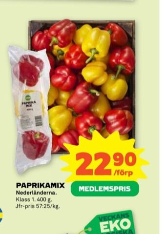 Stora Coop Coop paprika erbjuda