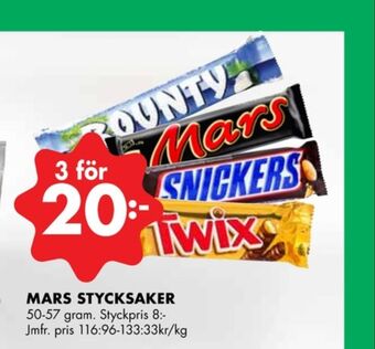 ÖoB Bounty chokladbar erbjuda