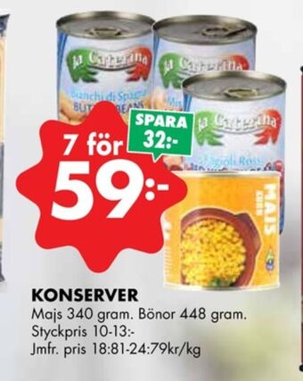 ÖoB La caterina bönor erbjuda