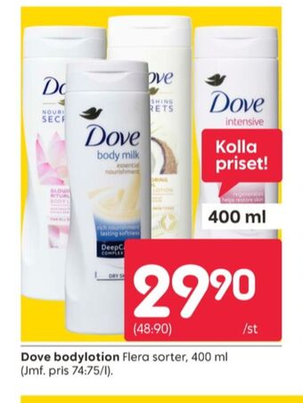 Rusta Dove bodylotion erbjuda