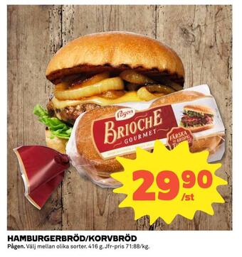 Coop Hamburgerbröd/korvbröd erbjuda