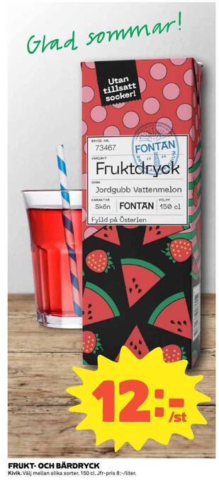 Coop Frukt- och bärdryck erbjuda