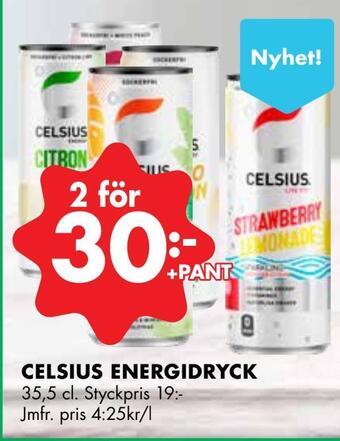 ÖoB Celsius energidryck erbjuda