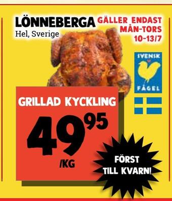 MatArket Grillad kyckling erbjuda