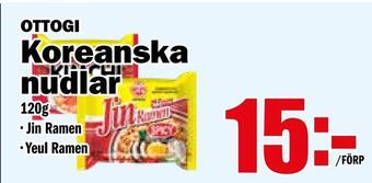 Matdax Koreanska nudlar erbjuda
