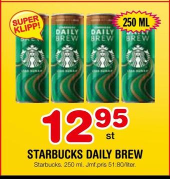 Nya Pulsen Starbucks daily brew erbjuda