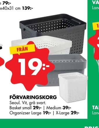 ÖoB Förvaringskorg erbjuda