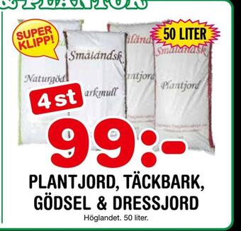 Nya Pulsen Plantjord, täckbark, gödsel & dressjord erbjuda
