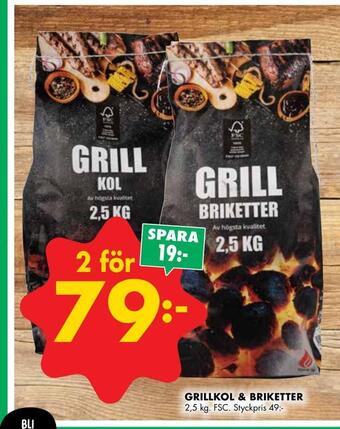 Grillkol & briketter