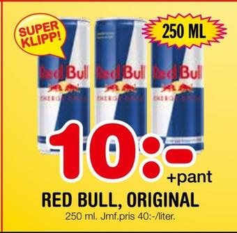 Nya Pulsen Red bull, original erbjuda