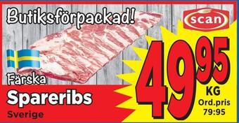 Supergrossen Spareribs erbjuda
